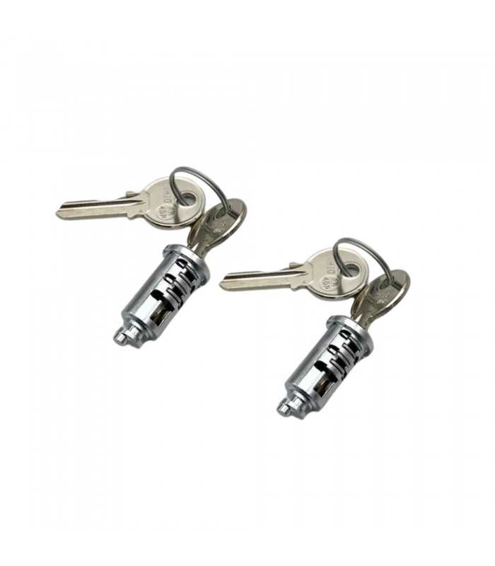 Paire de barillets de porte avant ou de capot - 4CV / Dauphine - 1