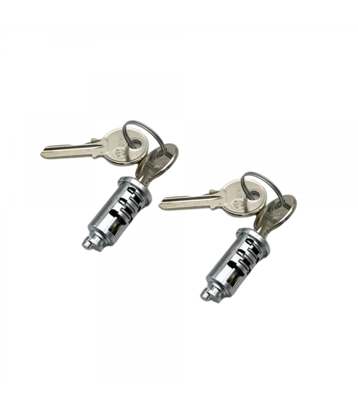 Paire de barillets de porte avant ou de capot - 4CV / Dauphine - 1