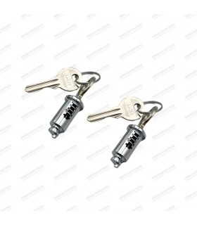 Paire de barillets de porte avant ou de capot - 4CV / Dauphine - 2