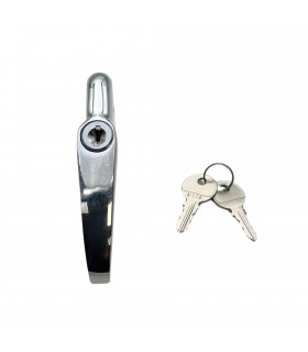 Poignée de capot Arrière chromée à clés - Dauphine (Deuxième modèle) - 1