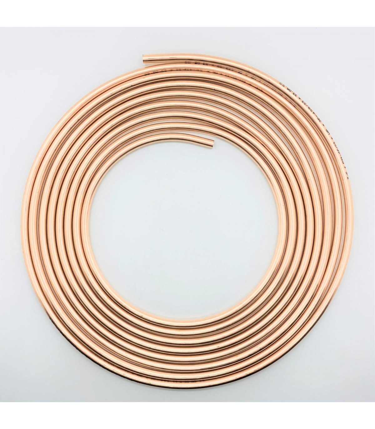 Couronne de 5 mètres de tube nickel et cuivre pour circuit de freinage - Ø 4.75mm / 3/16'' (Ø 2.75x4.75mm) - 1