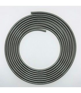 Couronne de 5 mètres de tube acier avec revêtement PVF pour circuit de freinage - Ø 4.75mm / 3/16'' (Ø 2.75x4.75mm) - 1