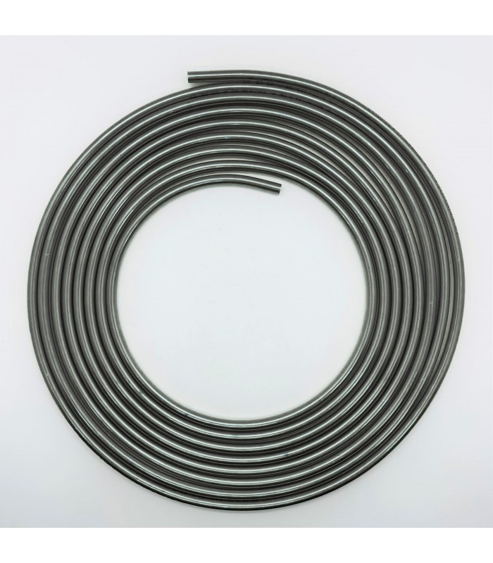 Couronne de 5 mètres de tube acier avec revêtement PVF pour circuit de freinage - Ø 4.75mm / 3/16'' (Ø 2.75x4.75mm) - 1