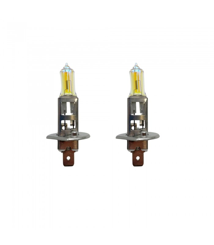 12V halogen bulb - YELLOW - 55W - H1 - P14.5s - 2