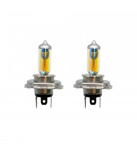 Ampoule halogène 12V - JAUNE - 60/55W - H4 - P43t - 1