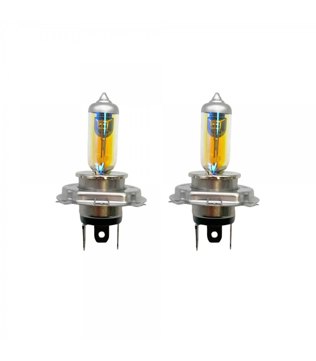 Ampoule halogène 12V - JAUNE - 60/55W - H4 - P43t - 1