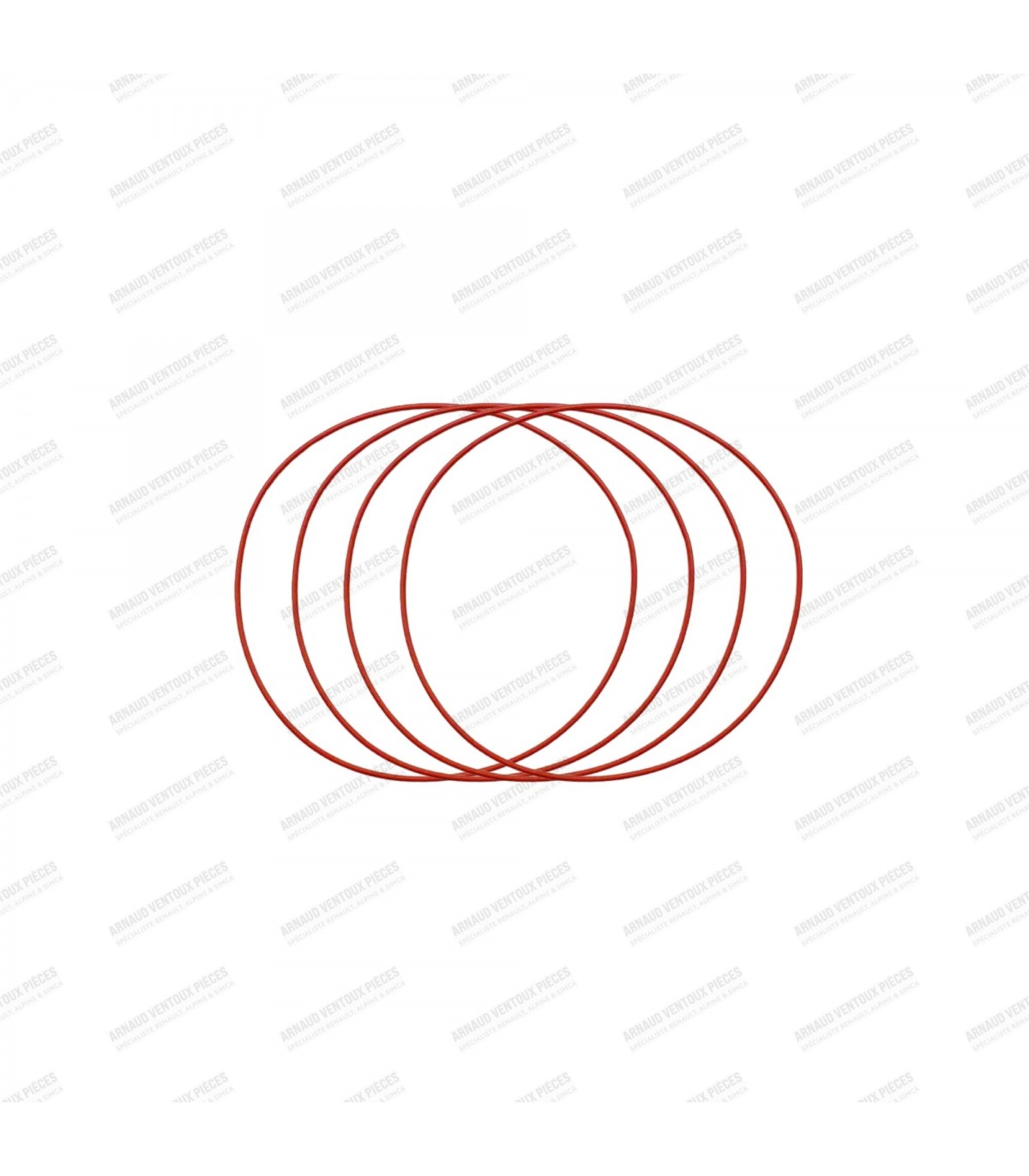 Kit of 4 liner base O-rings Ø 77.2mm - 1