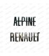 Letters attached "Alpine Renault" in metal of rear bonnet