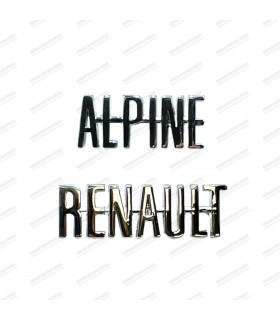 Letters attached "Alpine Renault" in metal of rear bonnet