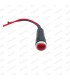Voyant universel rouge cristal - 6V / 12V - 1