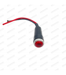 Voyant universel rouge cristal - 6V / 12V - 1