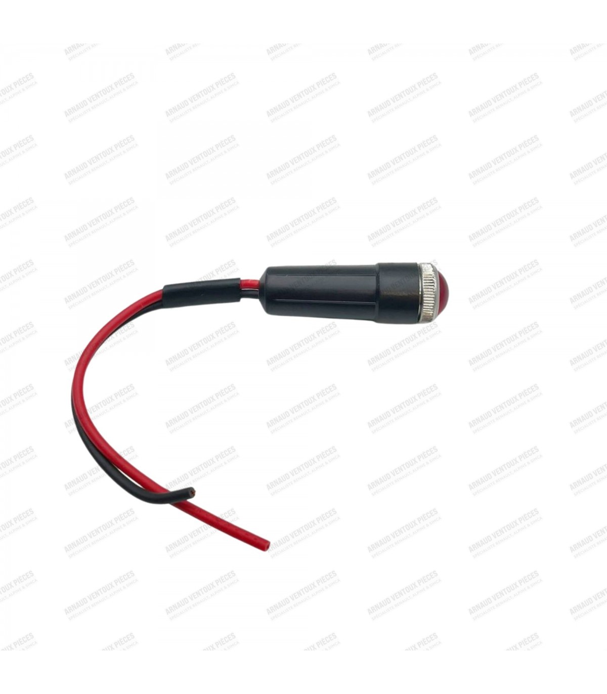 Voyant universel rouge cristal - 6V / 12V - 2