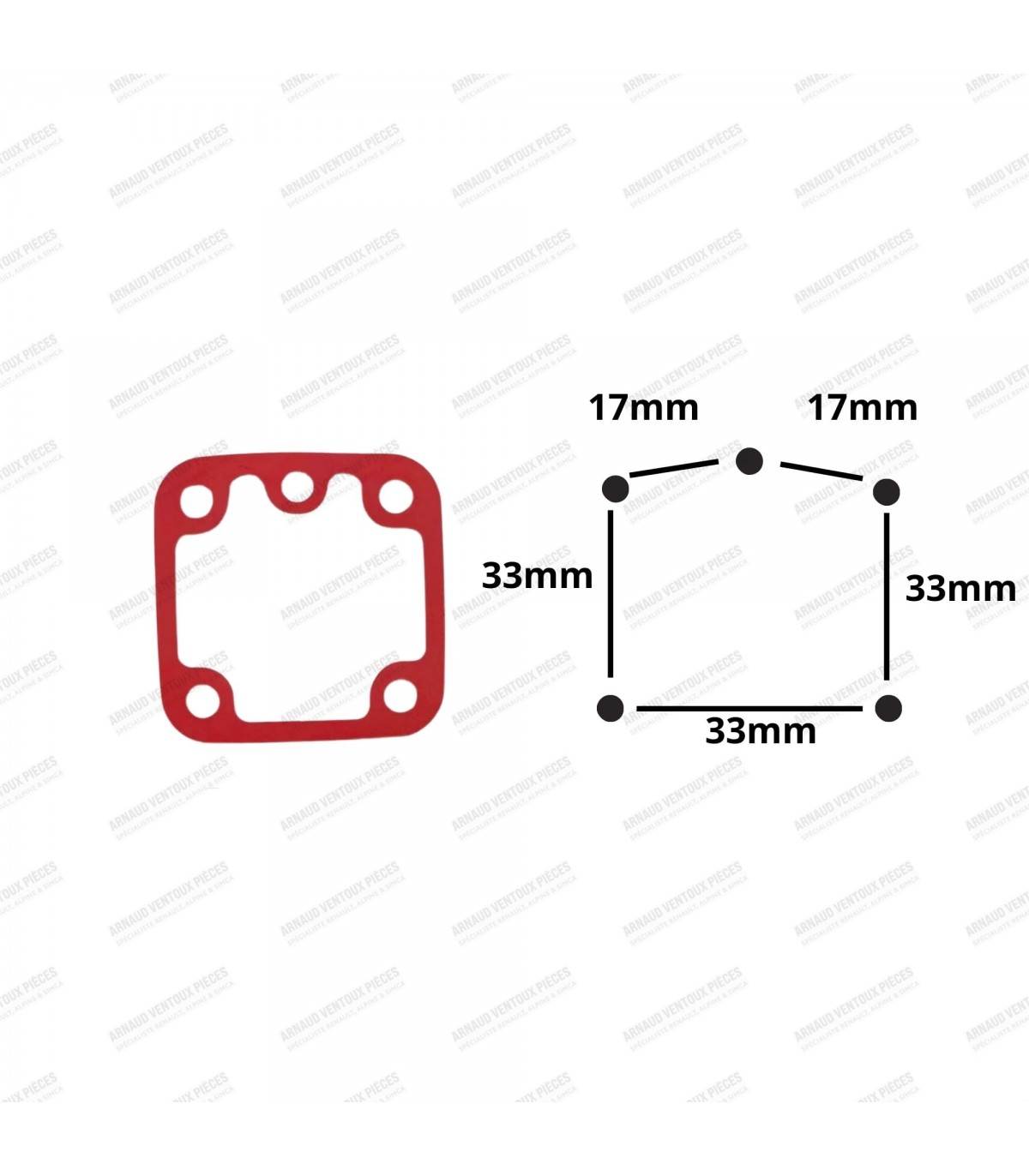 Gasket kit for 1 carburetor with 2.0 needle - Weber 40 or 45 (DCO or DCOE)