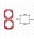 Gasket set for 2 carburettors - Weber 40 DCOE - 2