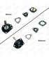 Pochette de joints de carburateur (Complete) - Weber 32 DARA 5/1800 - R16 TS (Moteur 1565cm³)