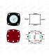 Gasket set for a Weber 40 IDA triple body carburettor