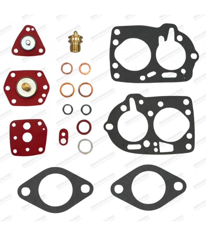 Carburetor gasket kit (1.5 needle valve) - Solex 32 PIBT / Solex 32 PICBT - Dauphine Gordini (R1091) / Floride (R1092) - 1