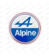 Autocollant rond "Alpine" - Diamètre 90mm - 1
