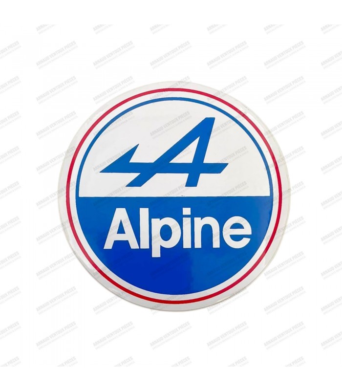 Autocollant rond "Alpine" - Diamètre 90mm - 1