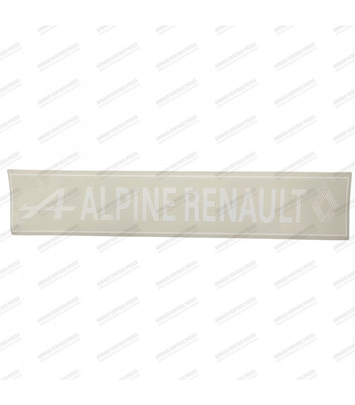 Autocollant "Alpine Renault" Blanc (Sans Fond) - 1