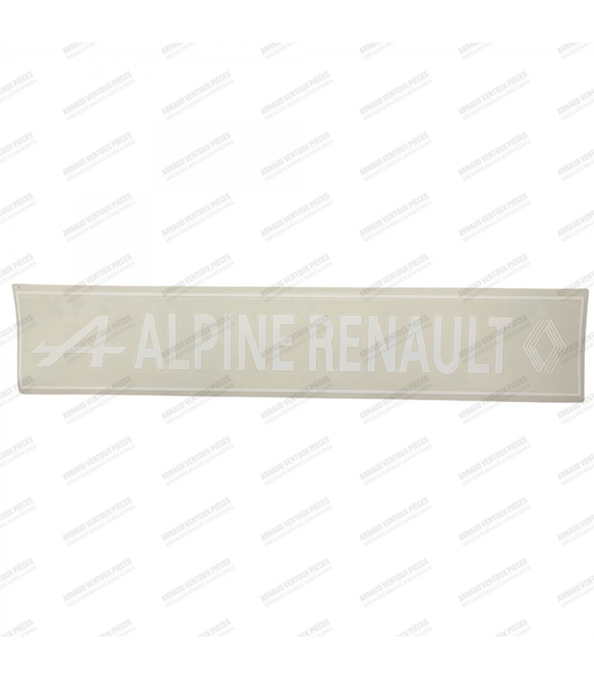 Autocollant "Alpine Renault" Blanc (Sans Fond) - 1