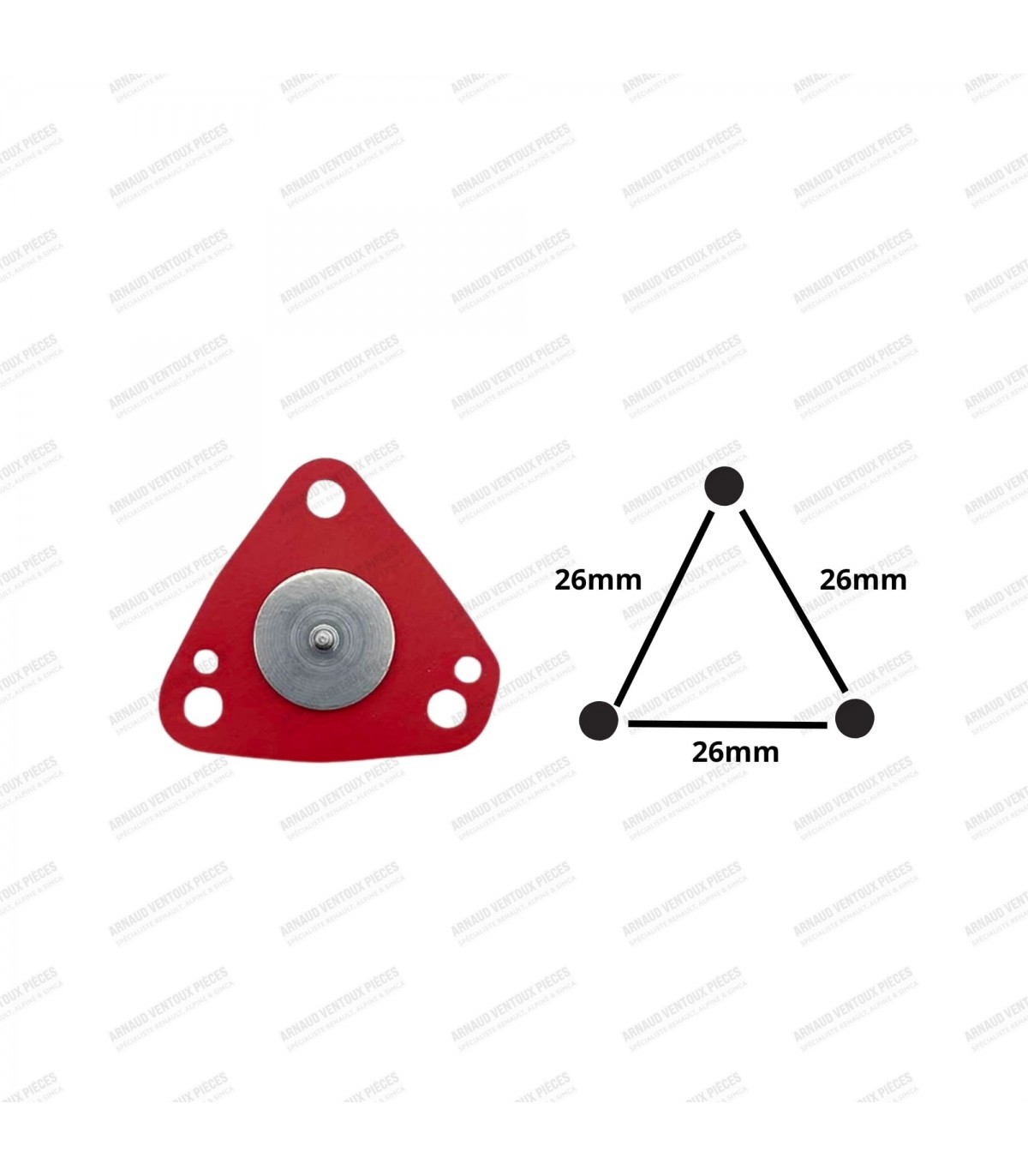 Carburetor diaphragm - Solex 32 DIS - 2