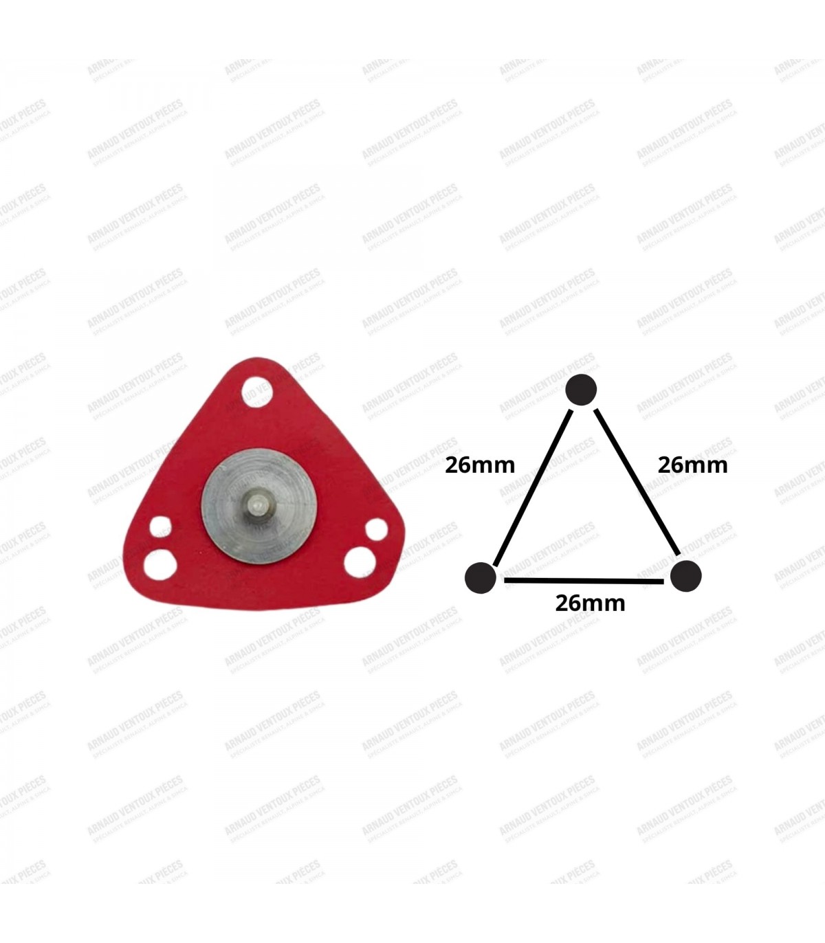 Carburetor diaphragm - Solex 32 DIS - 3
