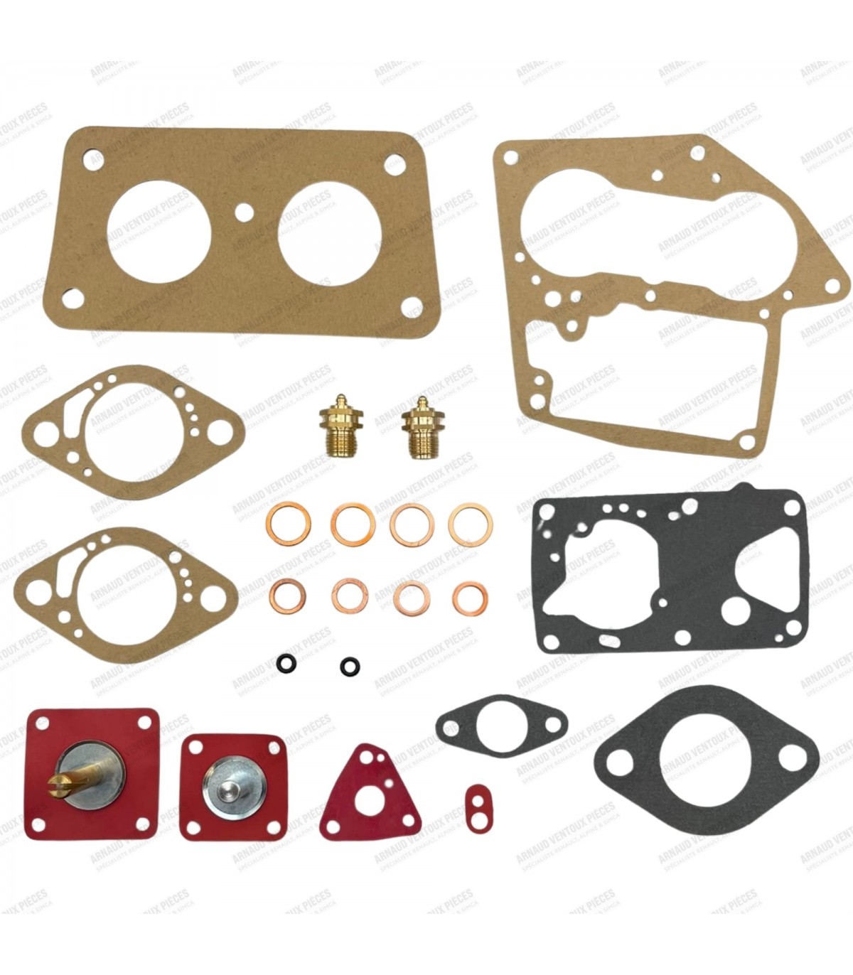 Gasket kit for x1 Solex 34TBIA carb and x1 Solex 35CEEI carb