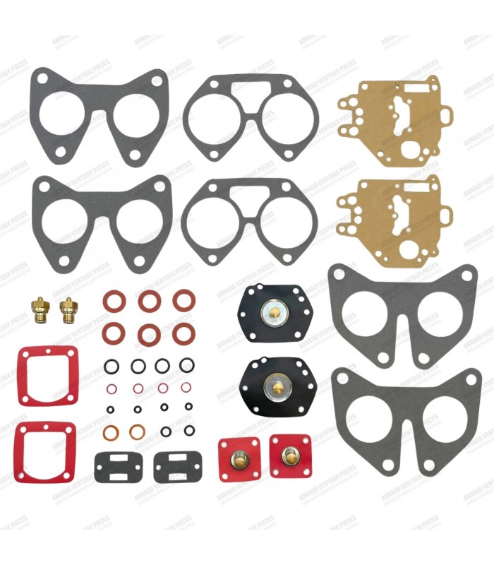 Gasket kit for 2 carburetors - Solex 35 PHH - Simca R2 / 1200S / CG - 1