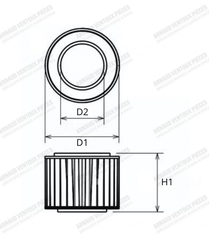 Juvaquatre air filter - 2