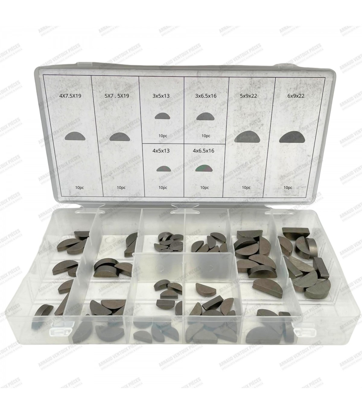 Assortment of half-moon keys (300 pieces) - 1