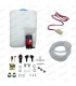 Complete windshield washer fluid reservoir kit - With 12V electric pump - Adaptable - 1