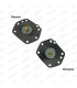 Membrane de pompe de reprise (Grand modèle x6 trous embout plat) - Carburateur Solex 35PHH - R2 / 1200S / CG