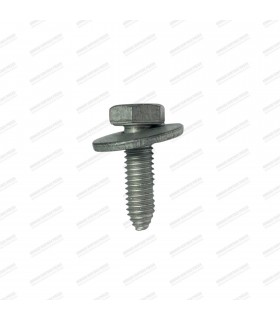 Vis de carrosserie avec rondelle libre - Ø M6x100x20mm (Couleur zinc blanc) - 1