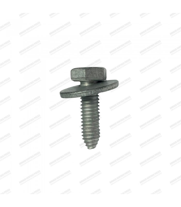 Vis de carrosserie avec rondelle libre - Ø M6x100x20mm (Couleur zinc blanc) - 1