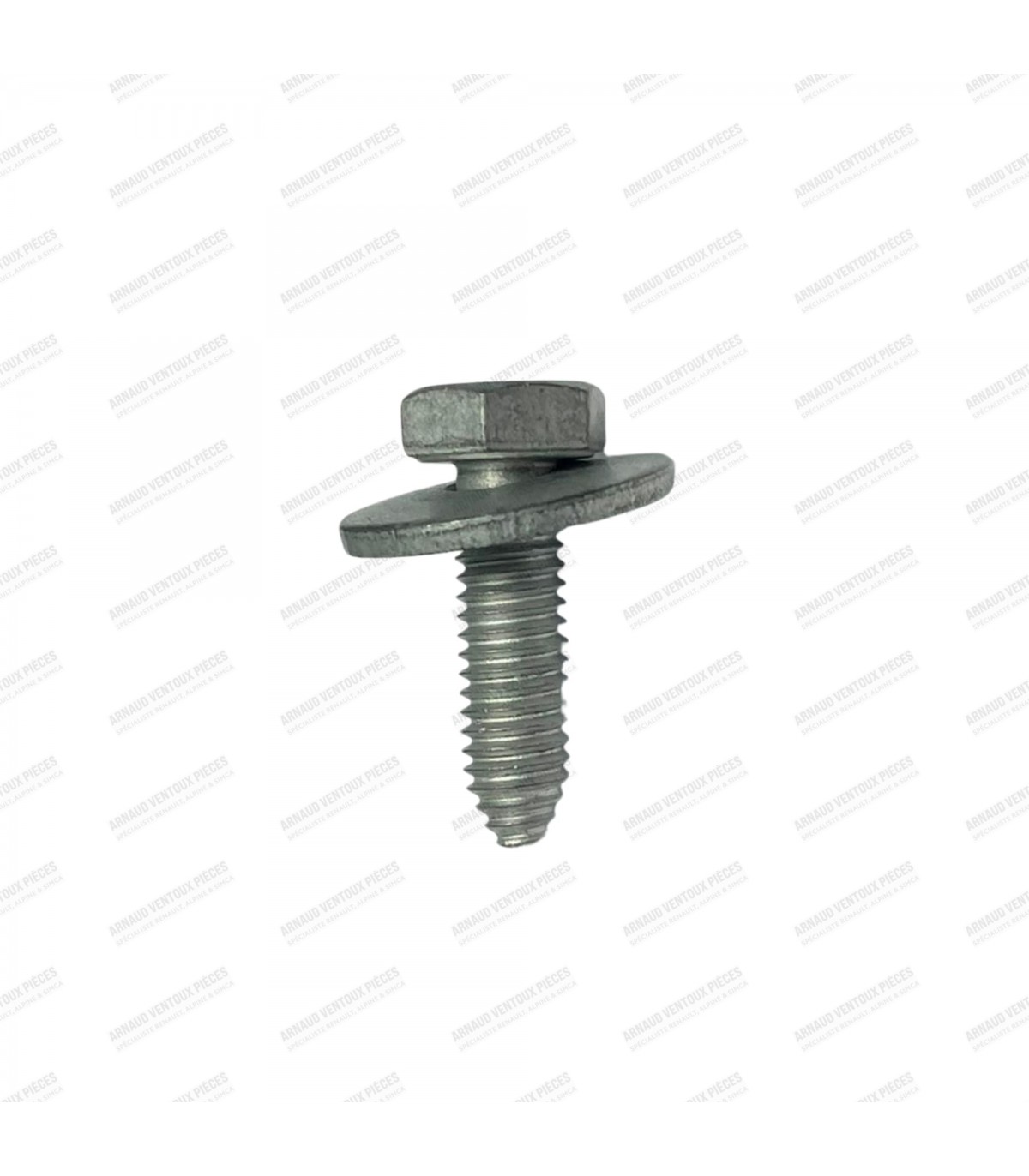 Vis de carrosserie avec rondelle libre - Ø M6x100x20mm (Couleur zinc blanc) - 1