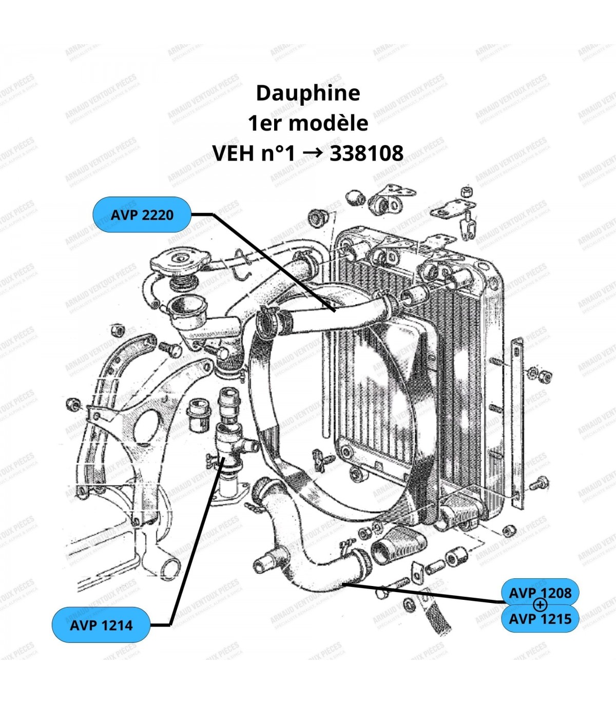 Lower radiator hose - ref 0552582900 - 3