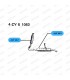 Exhaust manifold exit pipe - 1st and 2nd model (from 1947 to 1955) - 5