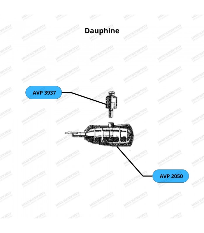 Silencieux d'échappement - Dauphine ( R1090 / R1091)