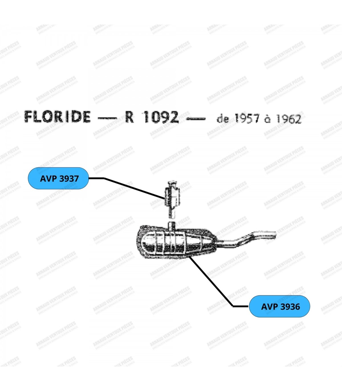 Exhaust Muffler - Floride (R1092)