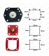 Gasket kit for 2 carburetors - Solex 35 PHH - Simca R2 / 1200S / CG - 2