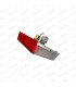 Feu d'aile blanc et rouge (Cabochon et support d'ampoule) - 2