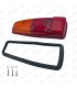 Cabochon de feu "Arrière Droit ou Gauche" avec contour Rouge (Joint et vis de fixation fournis) - Montage "PK-LMP" - 1