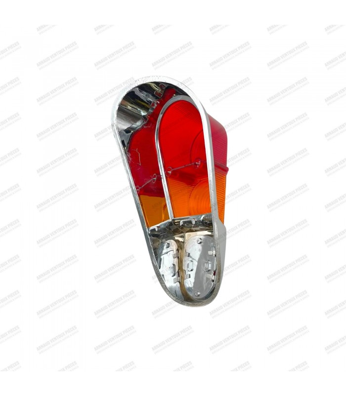 Cabochon de feux Arrière Droit avec entourage chromé - A110 Cabriolet / 4L Berline - 2