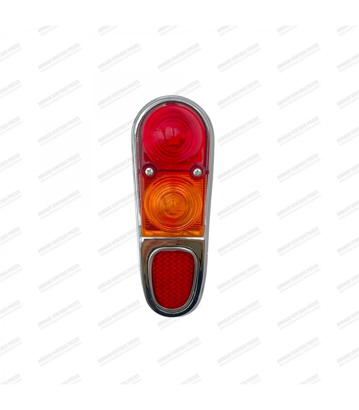 Cabochon de feux Arrière Gauche avec entourage chromé - A110 Cabriolet / 4L Berline - 3