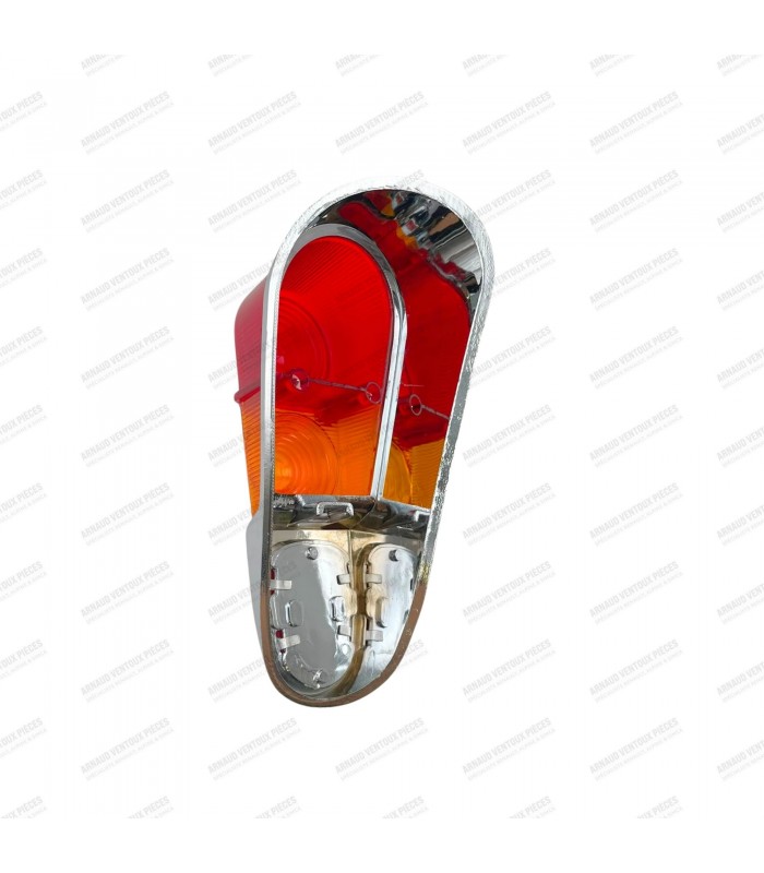 Cabochon de feux Arrière Gauche avec entourage chromé - A110 Cabriolet / 4L Berline - 2