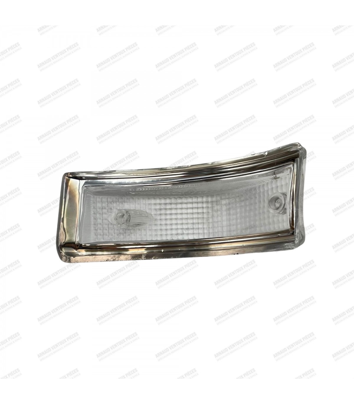 Clear front left indicator lens with chrome surround - Simca 1000 - 3