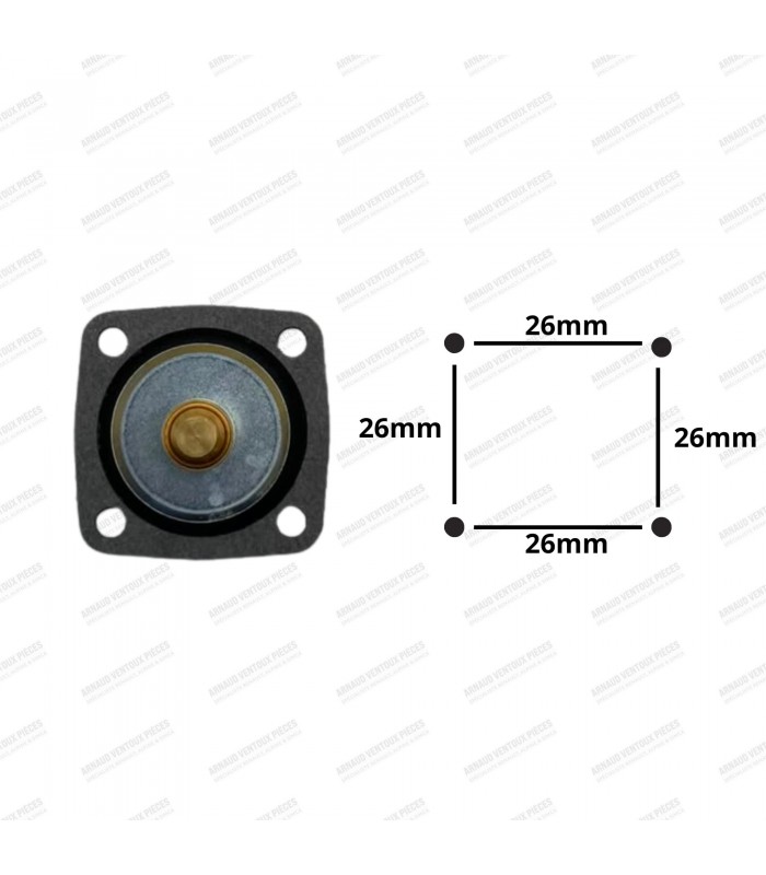 Accelerator pump diaphragm - Weber 32 DIR / DAR / DARA - R5 Alpine Turbo (122B) / R12.TS / R16 / A310.4 - 2