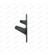 Black plastic rear parcel shelf support - R4 Saloon - Ref 7700623831 - 2