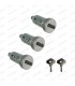 Set of 3 front or rear door lock cylinders with keys - R4 (All models) - 1